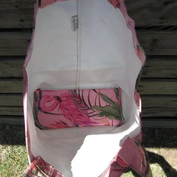 RETIRED Consuela Grab "N" Go Brynn Flamingo Tote (14x14) - Picture 6 of 7